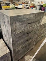 Gray Upright Dresser