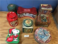 Lot of Small Tins- Snoopy - 101 Dalmations Etc