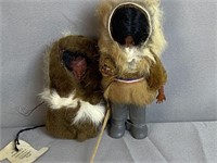 Vintage Eskimo Dolls - Real Fur