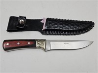 Knife w/Leather Sheath See Size