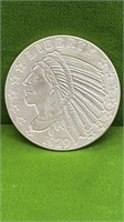 INDIAN CHIEF1 TROY OUNCE .999 FINE SILVER ROUND