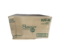 Preserve White Paper Towels 524- W Case of 12 Pack