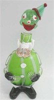 Vintage Murano large glass clown decanter