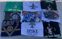 W - LOT OF 9 GRAPHIC TEES SIZE 2XL (Q9)