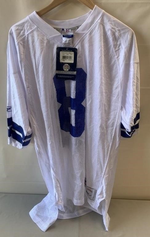 W - NFL #8 AIKMAN DALLAS JERSEY SIZE 2XL (Q46)