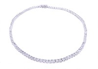 Luxury 23.53ct Natural Diamond 18k Gold Necklace