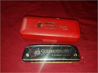 Golden Melody Hohner Harmonica number 542