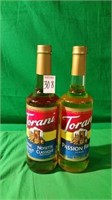 TORANI FLAVORING SYRUPS (HAZELNUT & PASSION FRUIT)