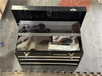 husky toolbox with tools - see pics