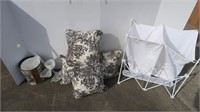 Laundry Hamper, Throw Pillows & more