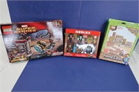 Game Lot-Roblox(NIB), Minecraft Lego Marvel Super-