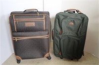 Luggage Lot-Samsonite Green Soft w/2 Wheels,Tommy