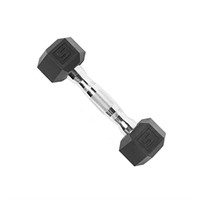 Cap Barbell Rubber Coated Hex Dumbbell with