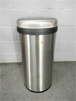 Tall Stainless Waste Can W Auto Close Lid