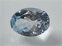 Certified 6.70 Cts Natural Blue Topaz