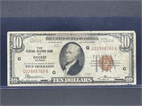 1929 Atlanta, GA $20 note/paper money. Brown seal
