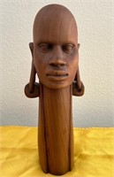 D - CARVED HEAD 12"T (K43)