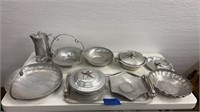 Aluminum trays, dishes - Everlast, silverlook,