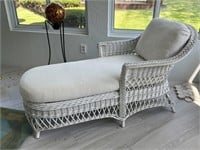 Wicker Chaise Lounger Lounge Chair