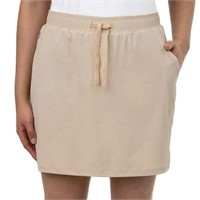 Cloudveil Women's LG Woven Skort, Beige Large