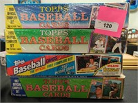 Four sealed MLB trading card sets