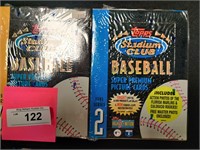 2 Sealed boxes MLB trading cards