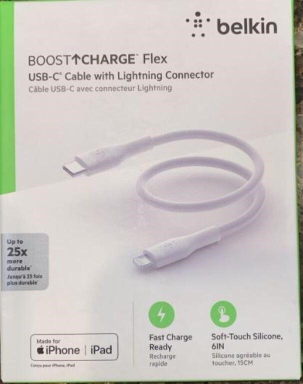 $23Fast Charging USB-C to Lightning Cable 4FT/1.2m