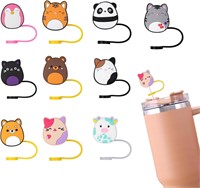 10Pcs 9-10mm Stanley Cute Straw Covers