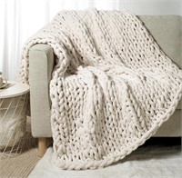 Touchat Chunky Knit Blanket, 60 * 80 Inches