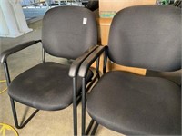 OFFICE CHAIR- BLACK FABRIC SET BLACK FABRIC