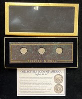 Collectible Coins of America Buffalo Nickel Set