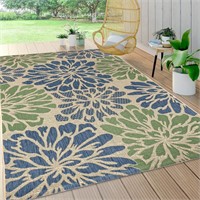 9 X 12 JONATHAN Y SMB110B-9 Floral Rug