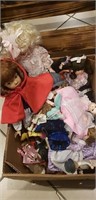 Box Lot Of Assorted Dolls