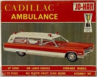Vintage Cadillac Ambulance Model Kit with Box