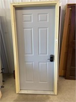 36" EXTERIOR DOOR WITH KEYPAD LOCKSET - NO CODE