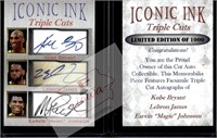 K Bryant L James M Johnson Iconic Ink facsimile a