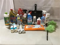 Cleaning supplies, misc items