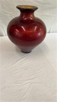 Red Glass Vase