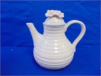 Ceramic Tea Pot Floral Lid ( New In Box )