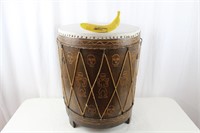 Vintage African Drum Table