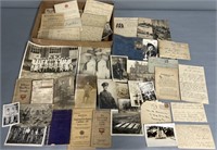 Military Photos & Paper Ephemera Lot Collection