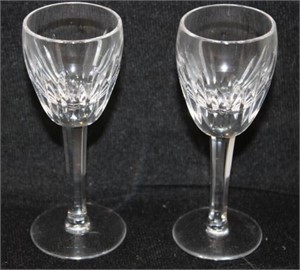 WATERFORD WINE SIPPER/CORDIALS PAIR