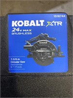 KOBALT 24v BRUSHLESS 7 1/4 CIRCULAR SAW/ NO