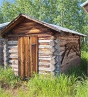 7'X11' LOG BUILDING TIN ROOF