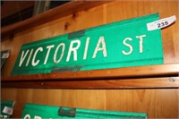 STREET SIGN ' VICTORIA ST' DECOMISSIONED - 2 SIDED