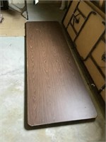 8 foot particle board folding table