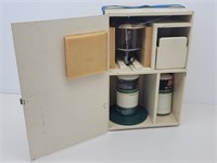 Wooden Lantern Box w Lantern Supplies