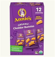 12 Pcs Annie’s Organic Cheddar Bunnies BB 10/23