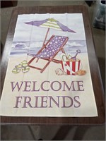 Outdoor Welcome Friends Flag