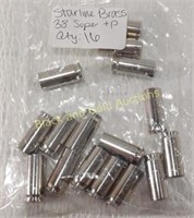 (16) Starline 38 Super + P Nickel Plated Shells